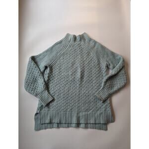 By Anthropologie Size XS Baby Blue High Neck Cozy Sweater